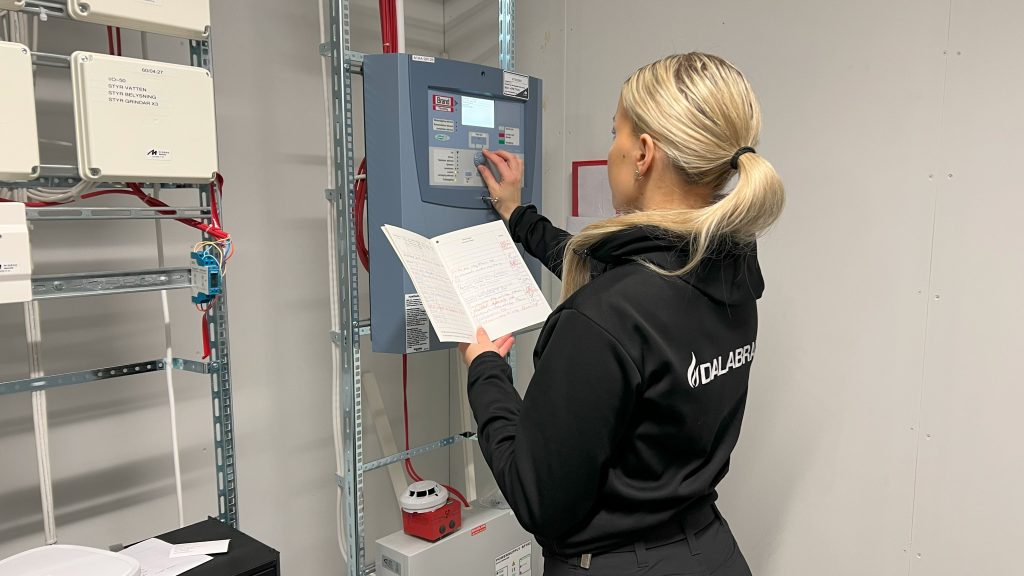 anläggninsskötare brandlarm