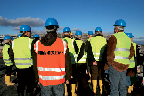 utrymningsledare header
