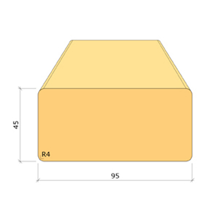 45X95 FORMREGEL GRAN G4-4 LPM