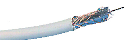 KABEL ANTENN/KOAXIAL VIT 25M/ RING