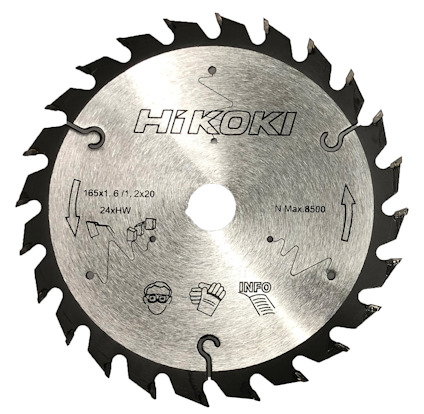 SÅGKLINGA 165X1,6 48T 20MM HÅL HIKOKI 20MM HÅL