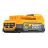 Gult och grått lithium-ion-batteri med texten "DeWalt 20V POWERSTACK".