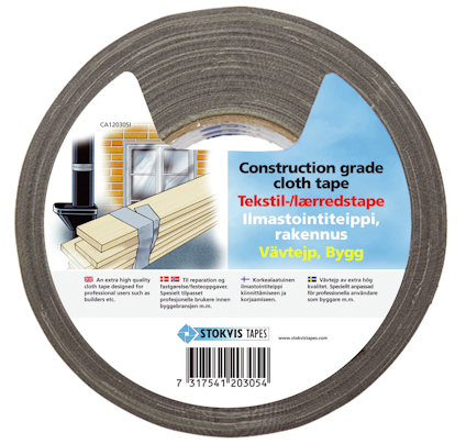 VÄVTEJP BYGG, SILVER 50 MM X 10 M