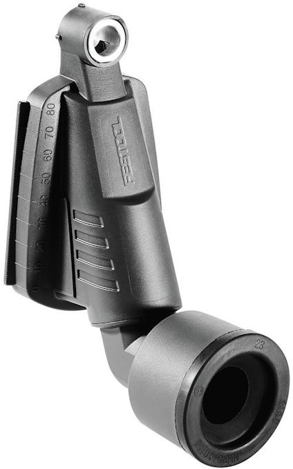 Grått borrdammunstycke med märke på sidan och skala i millimeter.