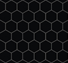 Svart väggskiva med hexagonalt mönster i ett nästintill sömlöst arrangemang.