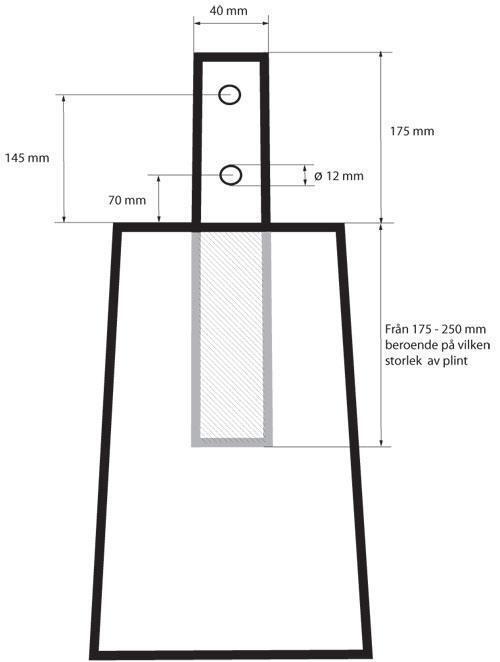 BETONGPLINT OTTOSSONS CEMENTVARUFABRIK - 