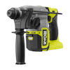 Borrhammare med grön och svart design. Har sidohandtag och synligt varumärke: RYOBI ONE+.