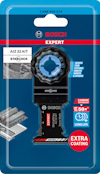 Förpackning med Bosch Expert verktygsblad för Starlock, AIZ 32 AIT, med extra beläggning och lång livslängd.