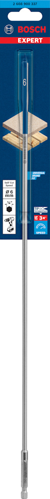Borr från Bosch Expert i förpackning, med etikett och varumärkeslogga.