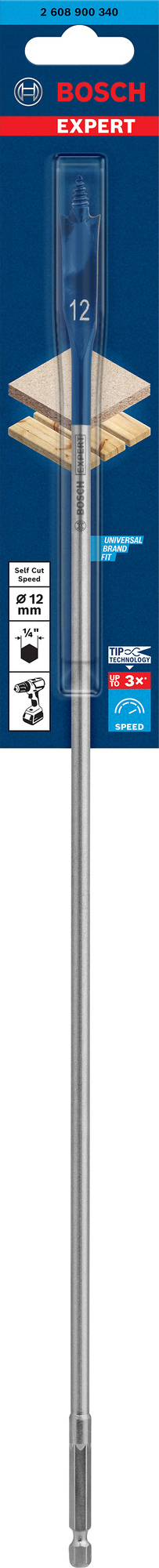 CENTRUMBORR SELFCUT 12X400MM - Bosch