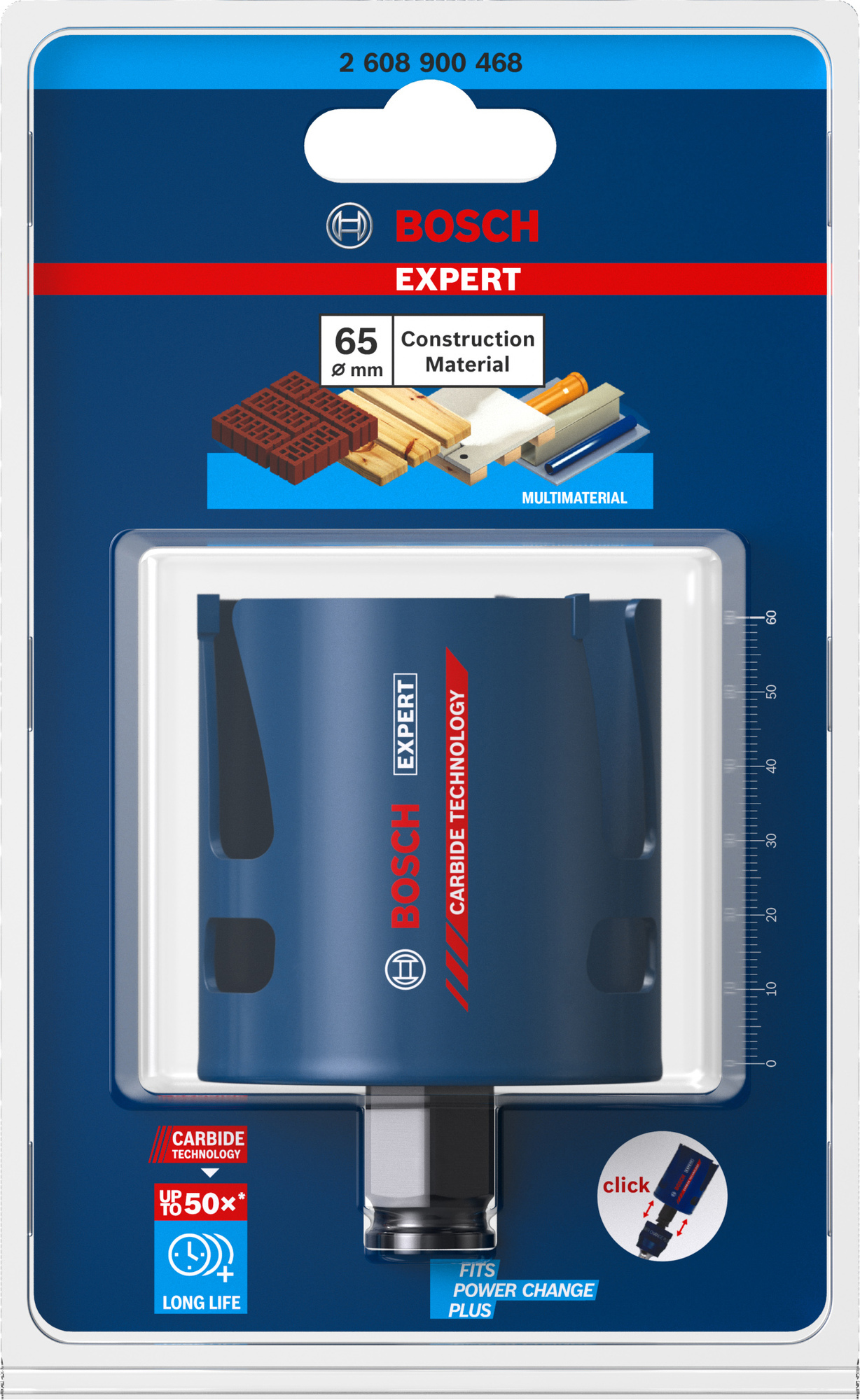 HÅLSÅG POWERCHANGE MULTI 65MM - Bosch