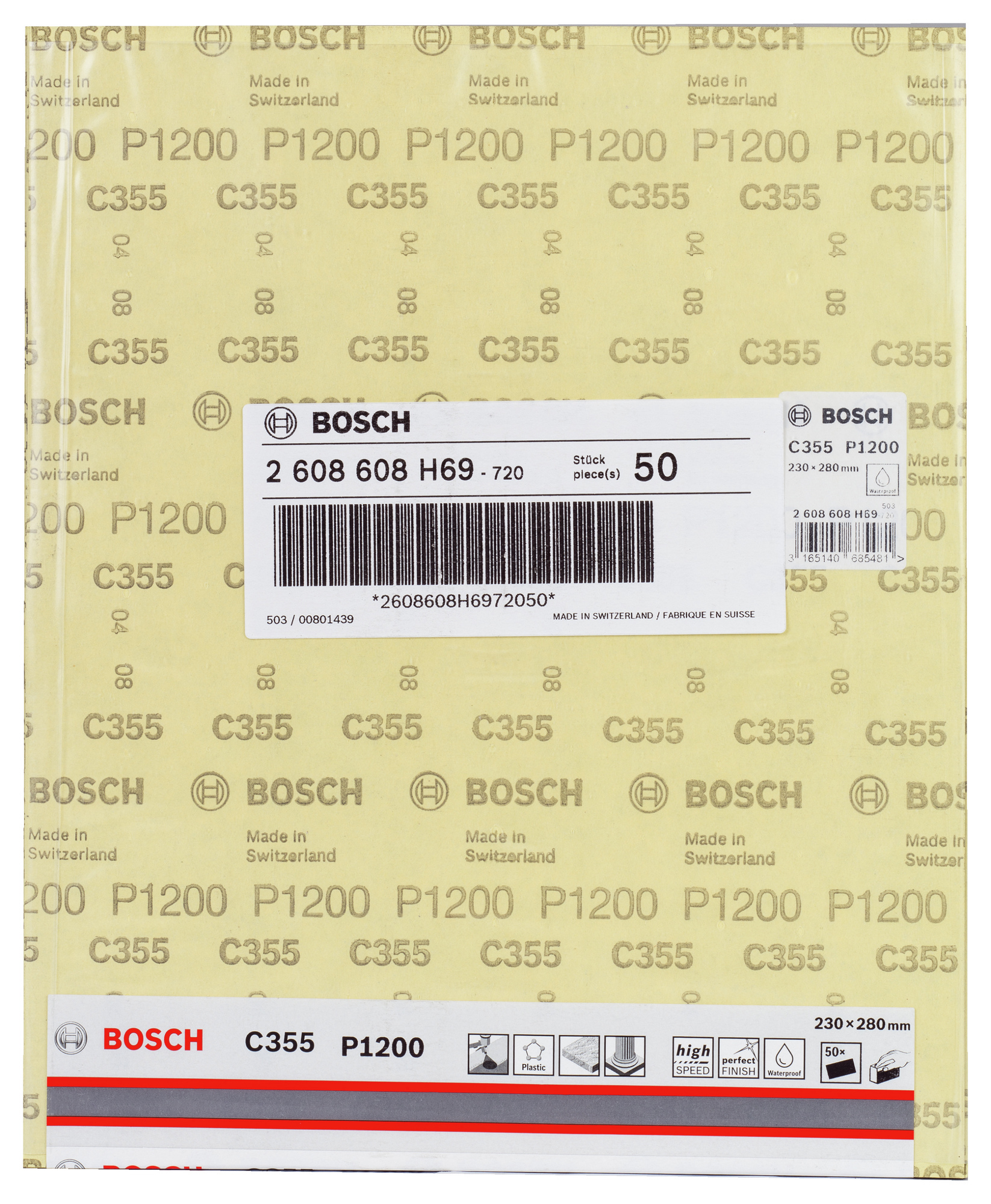 SLIPPAPPER BOSCH C355 BEST FOR COATINGS AND COMPOSITES - Bosch