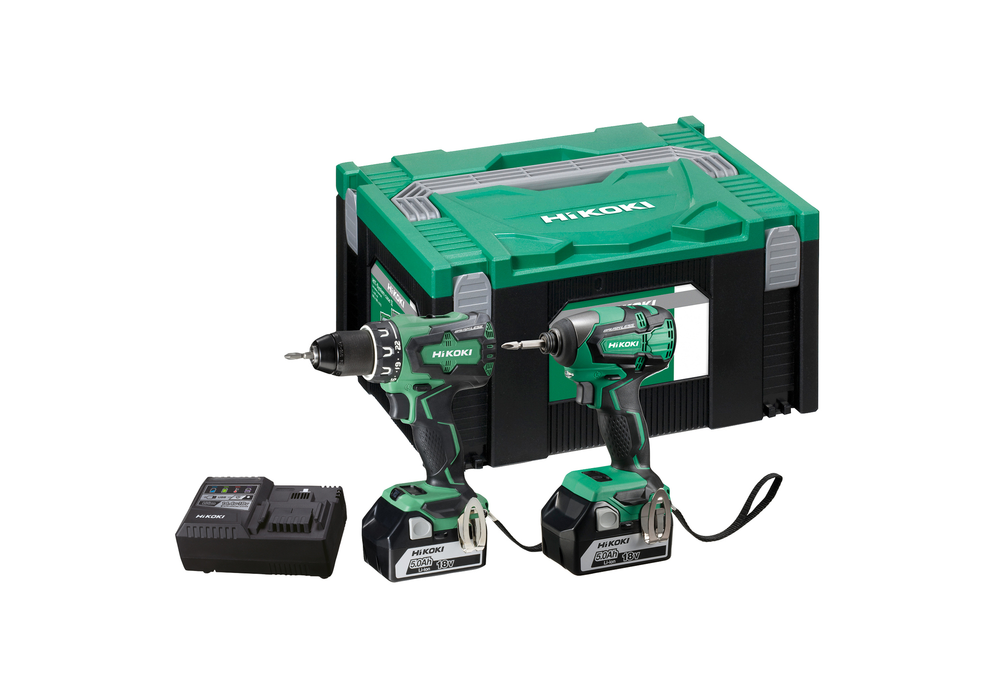 COMBO KIT KC18DBSL(S) 5,0AH HSHIKOKI 18V DS18DBSL(S)/WH18DBS - HiKOKI Power Tools