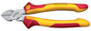 Sidavbitare med rött och gult ergonomiskt handtag, text "Professional electric" och "Wiha" synlig.