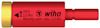 Röd och gul vridmoment-adapter med text: "2970 2.8 Nm Warning open: max. 5.8 Nm" samt Wiha-logotyp.