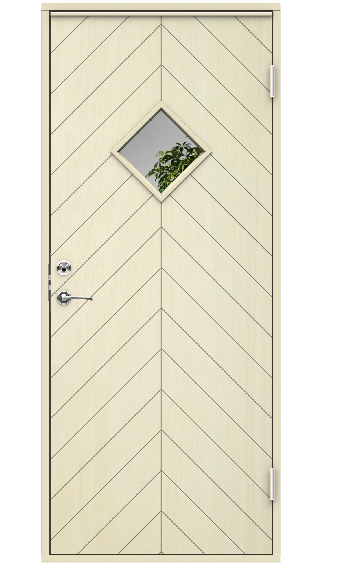 CLEVER-LINE VARMFÖRRÅDSDÖRR TRYSIL MED GLAS - SWEDOOR