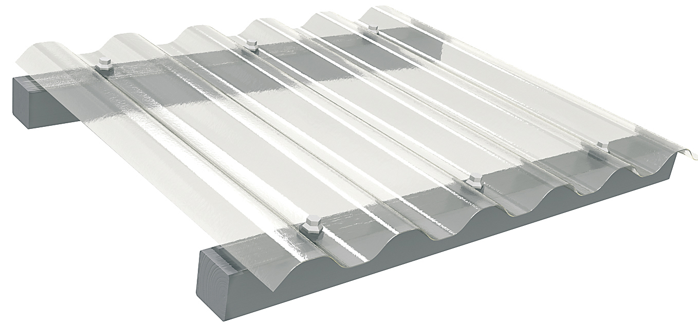 TAKPLAST HALLEPLATTAN TRANSP. 3500 X 1140 - Halle