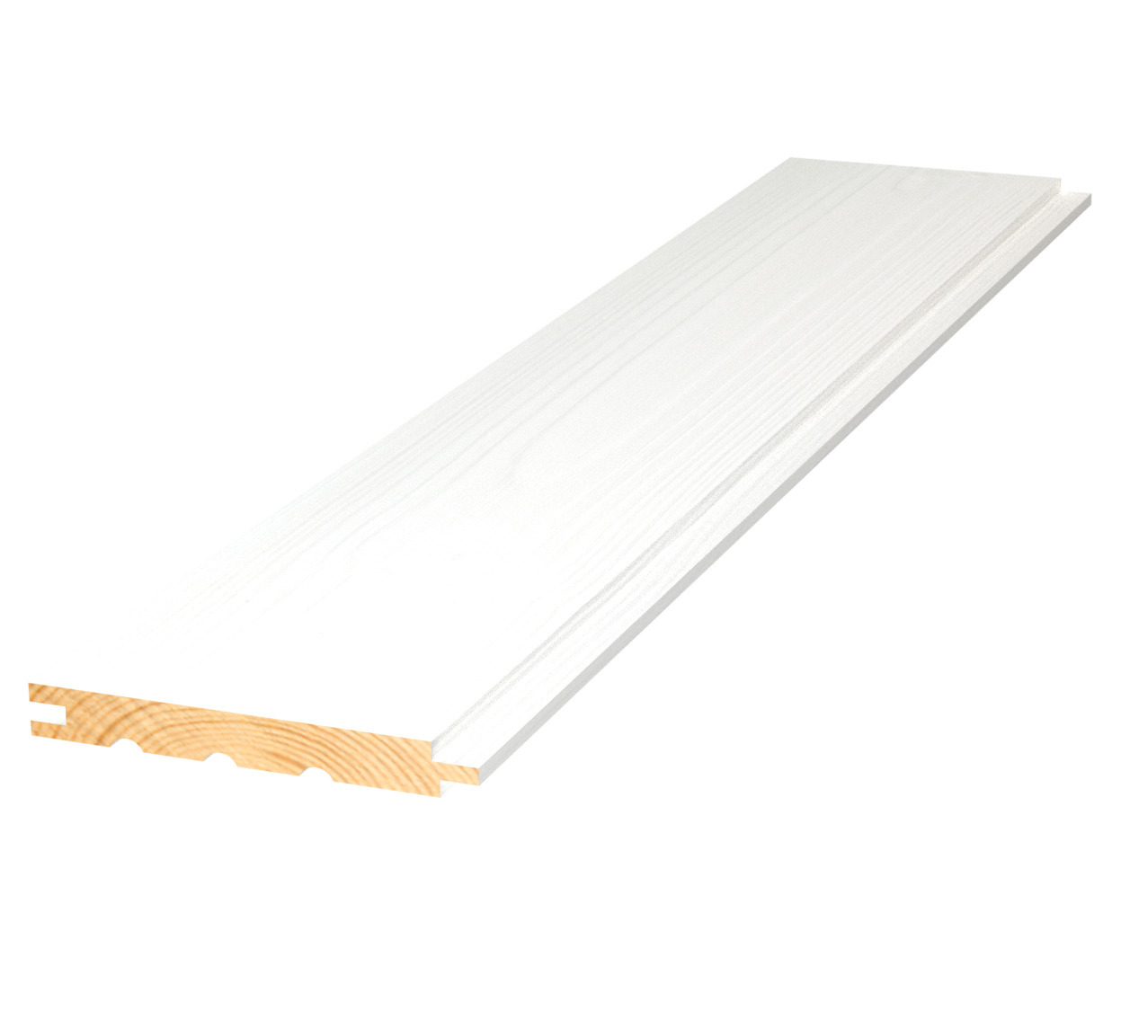 PANEL LIVLIG VIT S 0500-N FURU13X120X3900 MM - Moelven