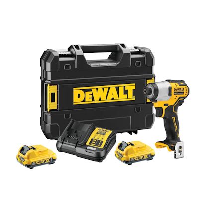 SLAGSKRUVDRAGARE DCF801D2 KOMPAKT 2AH KIT, 12V