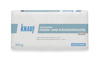 Vit säck med blå text "Knauf Aquapanel Fugen- und Flächenspachtel Weiss", vikt 20 kg.
