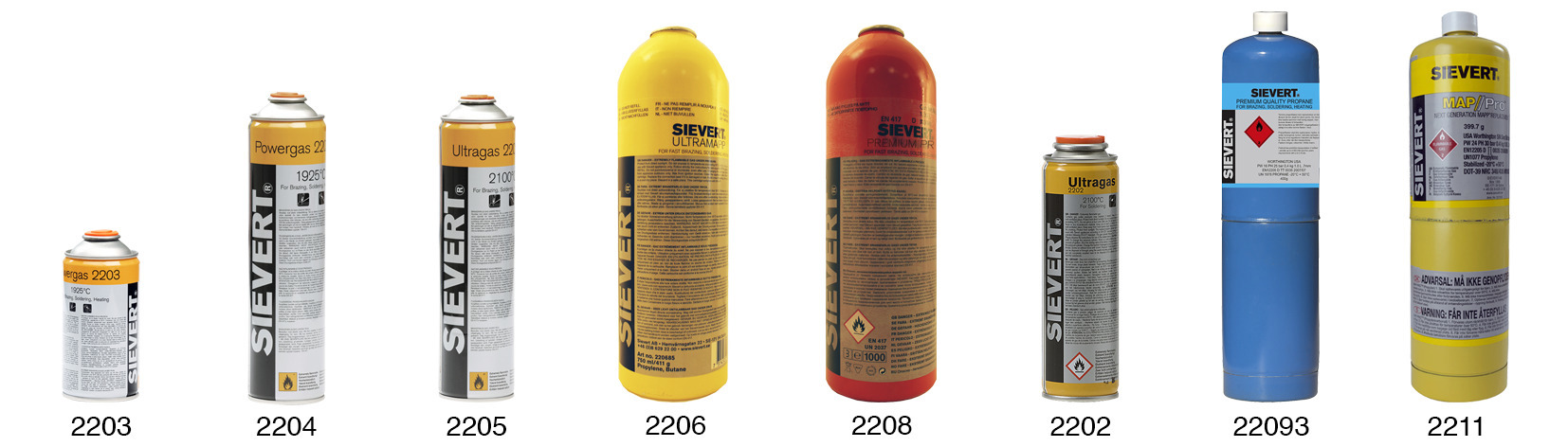 GAS ENGÅNG POWERGAS EU 175G - Sievert