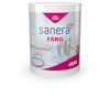 Förpackning med rengöringsmedel Sanera Färg 1L, Jape-varumärke, vit och rosa etikett.