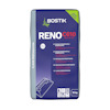 Förpackning av Bostik Reno C610 reparationsspackel, 15 kg, med vit och lila design och text.