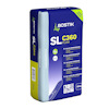 Bostik SL C360 Flow golvavjämningsmassa i blå och gul förpackning, vikt 20 kg.