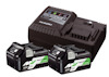 BATTERISET 2XBSL36A18/LADDARE HIKOKI 18V/36V SLIDE 2,5/5,0AH