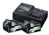 BATTERISET 2XBSL36A18/LADDARE HIKOKI 18V/36V SLIDE 2,5/5,0AH
