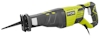 Elektrisk tigersåg med grön och svart texturerad kropp, från Ryobi.