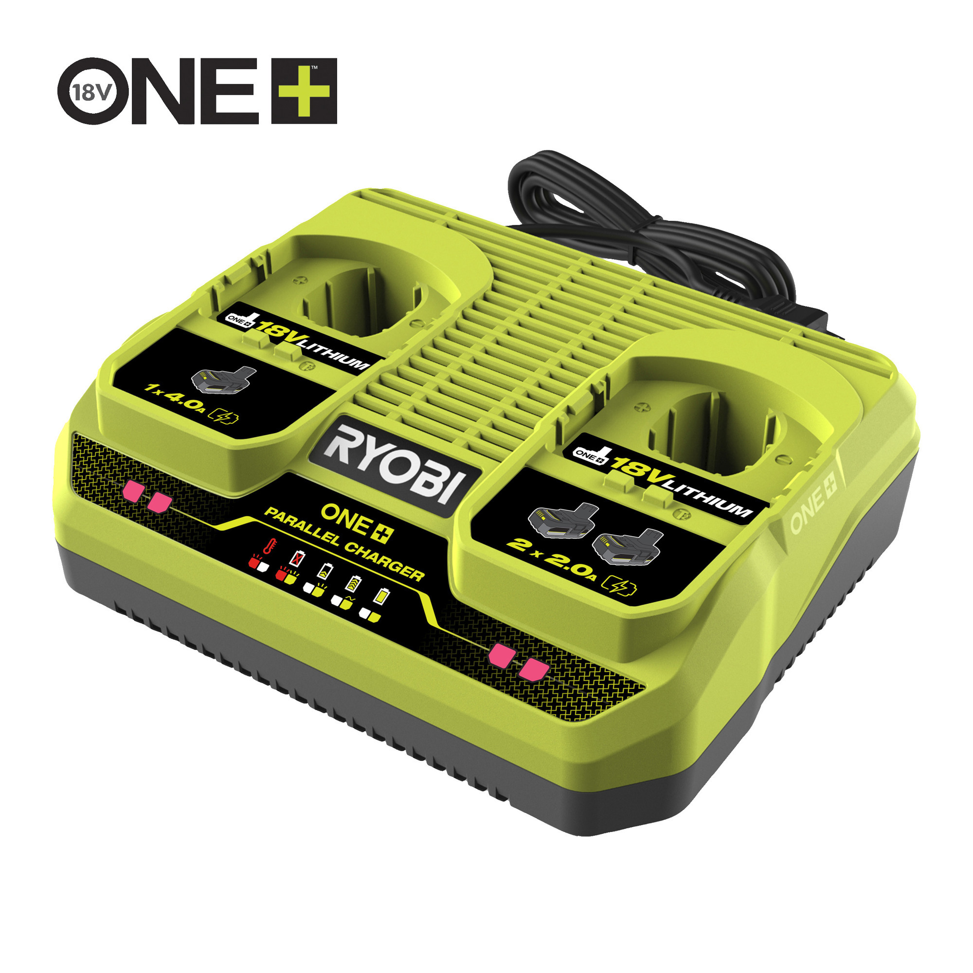 DUBBELLADDARE RC18240 - Ryobi