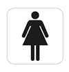 SYMBOL WC DAM 80X80 MM SB