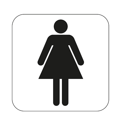SYMBOL WC DAM 80X80 MM SB