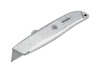 Silvrig universalkniv med spetsigt blad, texten "ONSE" synlig på handtaget.