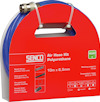 Röd och blå förpackning med texten "SENCO Air Hose Kit Polyurethane". Visar en blå slang och metallkoppling.