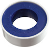 P.T.F.E. gängtejp, blå och vit, text: "THREAD SEAL TAPE, MADE IN TAIWAN".