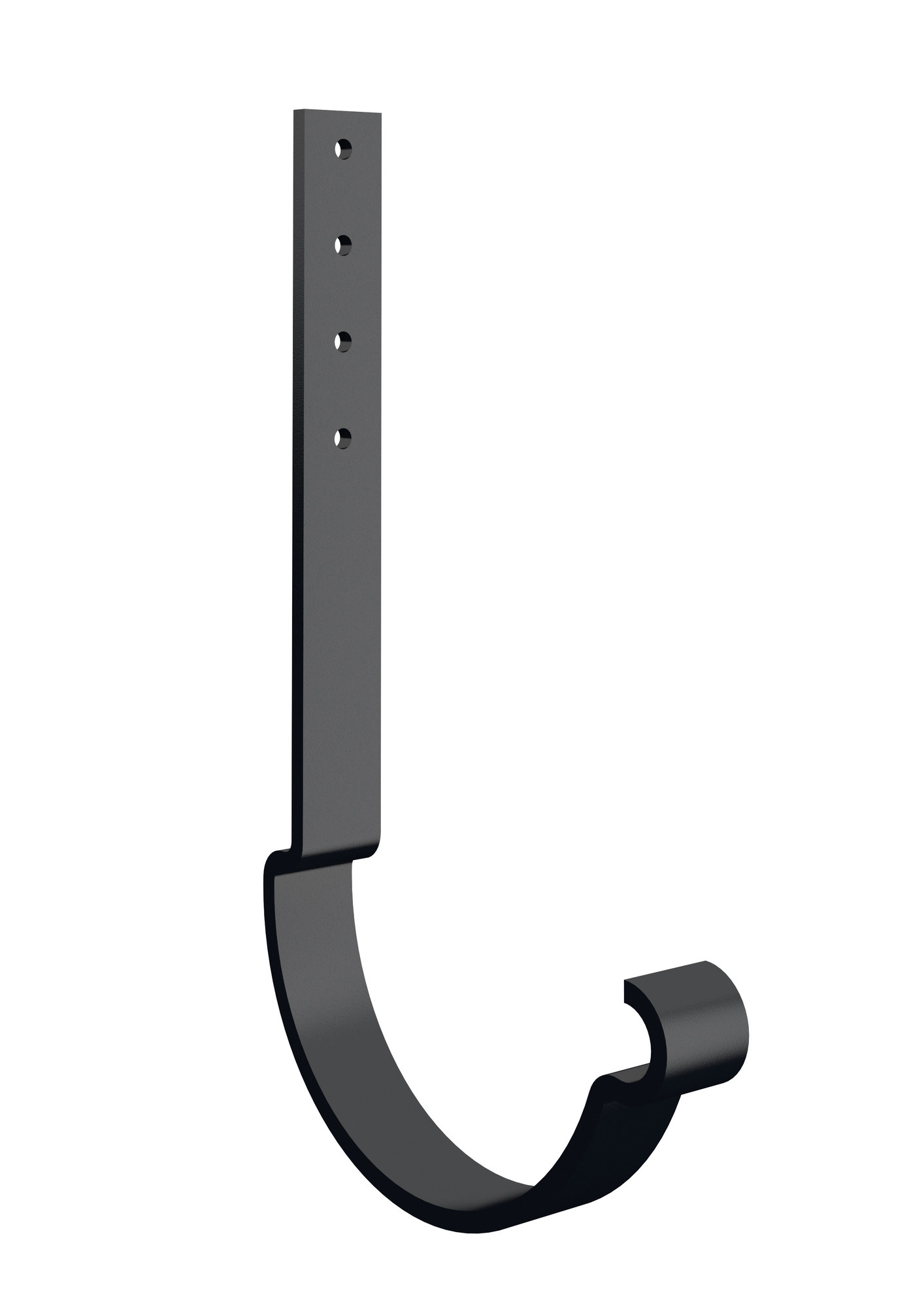 RÄNNKROK KFL HALVRUND FAST SVART 015 125X196MM - Lindab