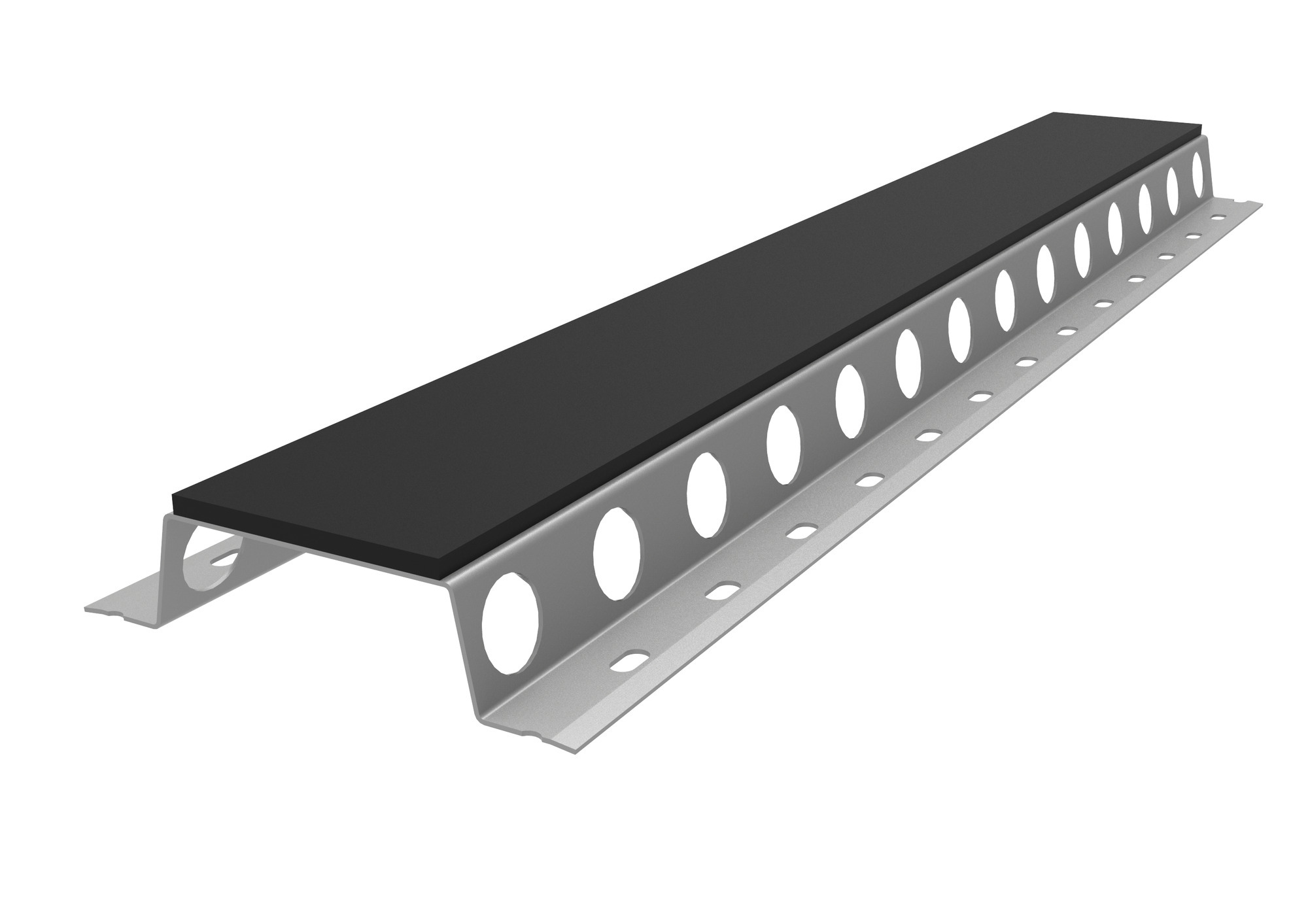 FASADLÄKT FLV VENTILERAD SVART 3700X0,6MM - Lindab