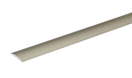 Beige skarvlist i metall, avlång och smal, avbildad mot vit bakgrund.