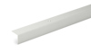 Metallist kantprofil i L-formad design.