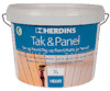 Hink med vit färg märkt "HERDINS Tak & Panel" och text på flera språk.