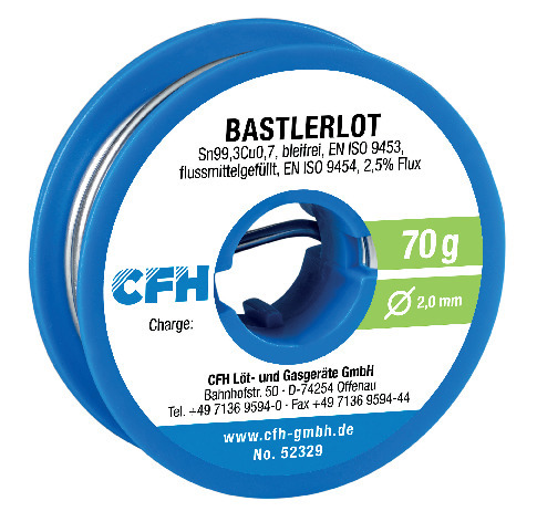 LÖDTRÅD BL329 2MM BLYFRI 70GR - CFH