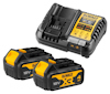 BATTERIKIT DCB1104M2-QW 18V XR 2X4.0AH,1XDCB1104