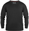 Svart V-ringad pullover med Texstar-logga på insidan av kragen.