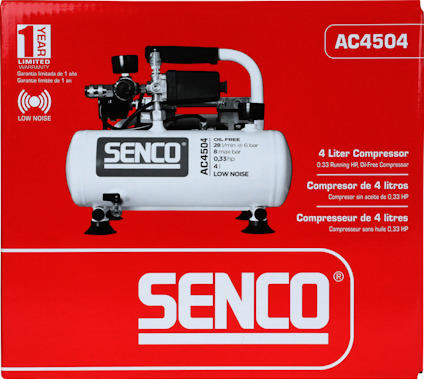 KOMPRESSOR AC4504 LOW NOISE OLJEFRI 8 BAR 4 L 45 L/MIN