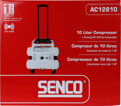 KOMPRESSOR AC12810 LOW NOISE OLJEFRI 9 BAR 10 L 128 L/MIN