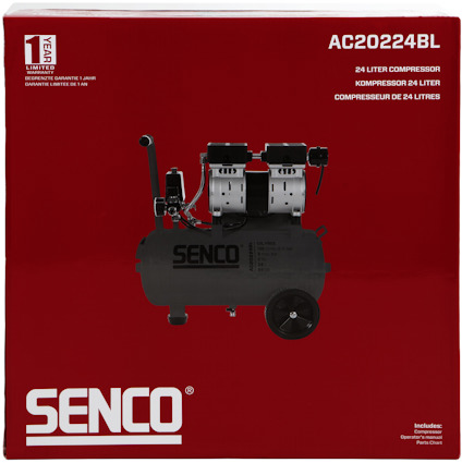 KOMPRESSOR AC20224BL SEMIPRO OLJEFRI 9 BAR 24L 202L/MIN