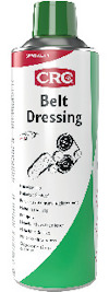 Sprayburk med grön och vit etikett, märkt "CRC Belt Dressing".