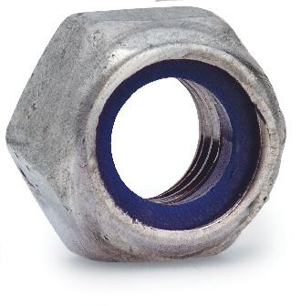 LÅSMUTTER NYLOC-M VARMFÖRZINKAD - FAST